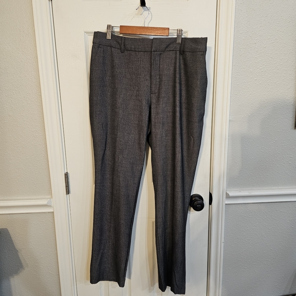 Nine West Gray Trousers with Wool-Blend Fabric